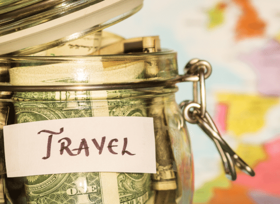 Travel savings jar representing budget-friendly Nantucket vacation planning